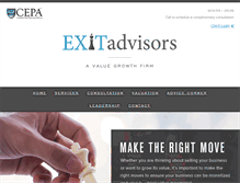Tablet Screenshot of exitadvisors.net
